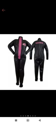 Conjunto capa de chuva feminina 
