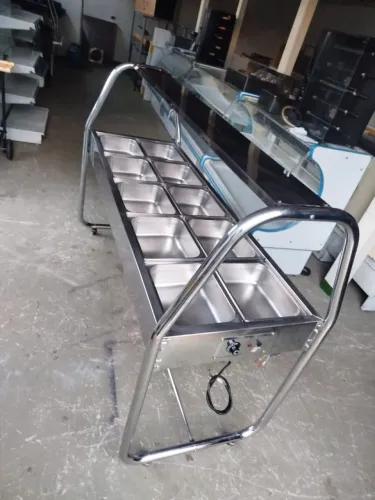 Cuba quente de 10 compart. toda no INOX - marca Venâncio + Garantia 3 meses