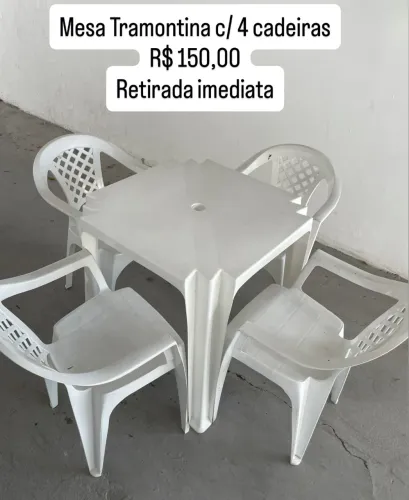 Mesa e cadeiras Tramontina 