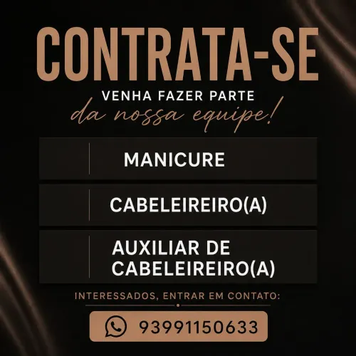 Venha fazer parte de nossa equipe