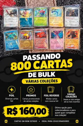 800 CARTAS DE BULK - VÁRIAS COLEÇÕES