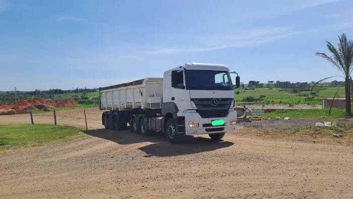 Vendo conjunto de Mercedes Benz axor com caçamba basculante