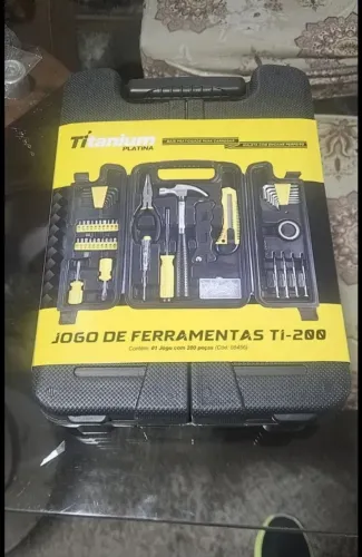 Jogo de ferramentas 200 peças - kit profissional (Titanium)