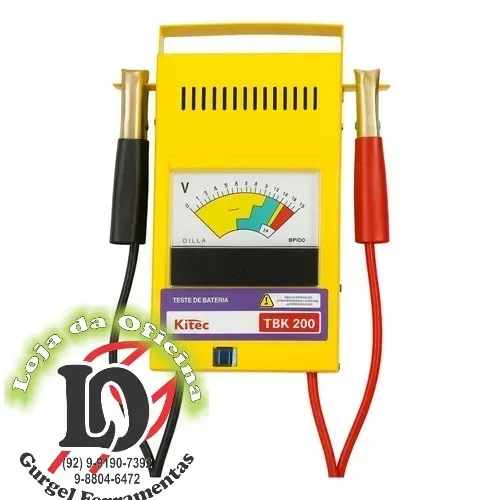 Teste de baterias e sistema de carga 200 ampreres - KITEC- TBK200