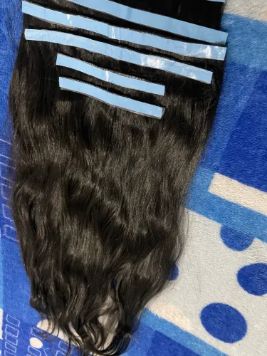 Mega Hair de fibra premium 75cm na fita adesiva 