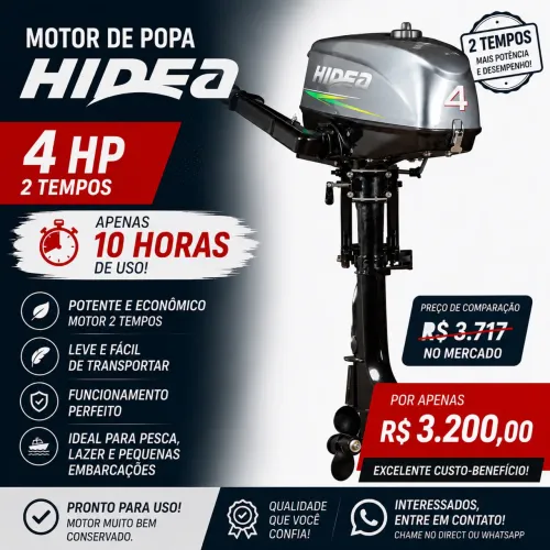 Motor de popa Hidea 4HP
