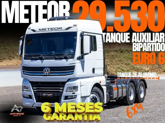 Meteor 29530 6x4 Euro 6 - 3 Tanques com Auxiliar Cromado