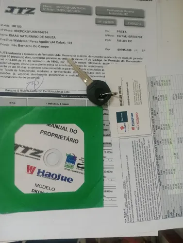 DK segundo dono manual chave reserva 