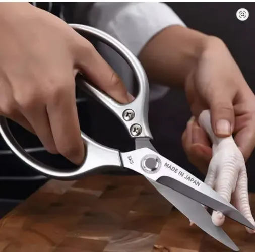 Tesoura de cozinha em aço inoxidável