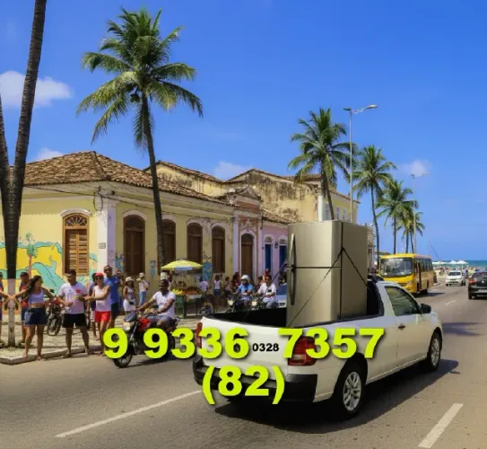 Frete na Ponta Verde, Centro, Feitosa, Pinheiro, Jaraguá e Pajuçara João (82) 9 9336.7357