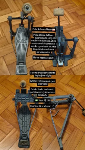 Pedal de Bumbo Mapex Anos 90