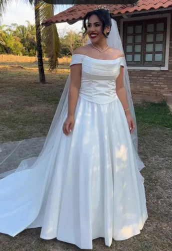 Vestido de Noiva Completo + Acessórios | Usado 1 vez