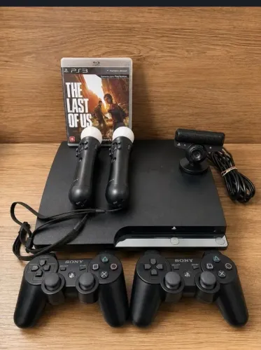Ps3 slim barata usado só por uns 3 meses motiva da venda não uso mais