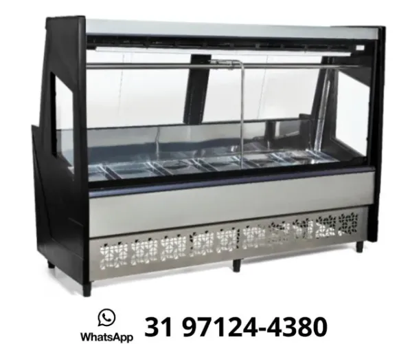 Balcão de Açougue Preto 2M Polar Novo