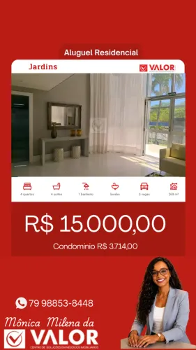 Apartamento para locação no MANSÃO LUIZ CUNHA, JARDINS, Aracaju, SE
