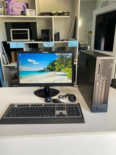 computador completo intel core i3 4ªger/4gb memoria/ ssd 240gb/tela 19 pol garantia e nf