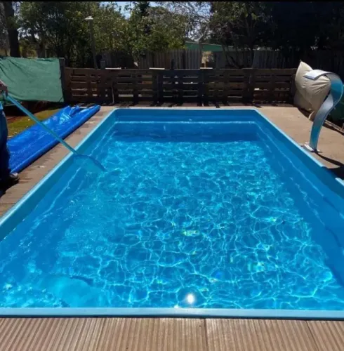 PISCINA COM LEDS E CASCATA KIT COMPLETO - 8,40 MTS