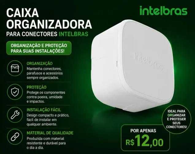 Caixa organizadora intelbras 