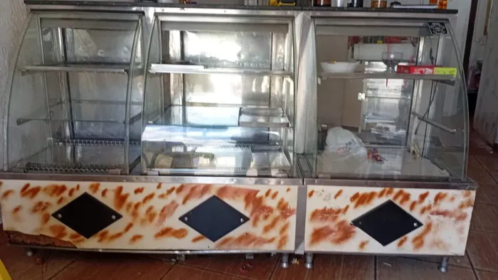 Balcão estufa refrigerada