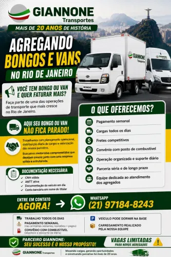 Agrego caminhões baú