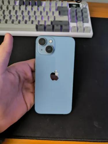 iPhone 14 256GB Azul | Seminovo, Excelente Estado, Completo