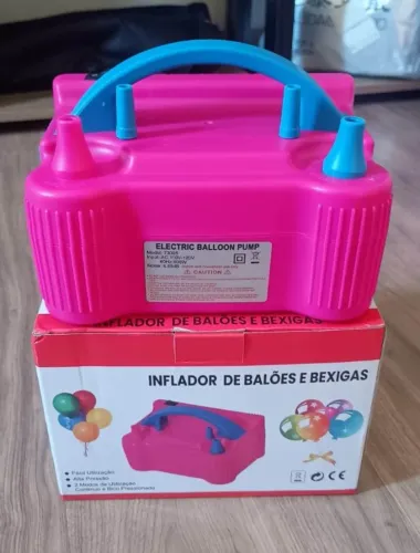 Inflador Compressor Bomba Elétrico Encher Balão Bexiga Festa 600w 110V