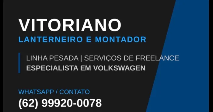 Fre lance lanterneiro e montador de veículos leves e pesados 