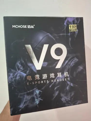 Headset Sem Fio MCHOSE V9 Pro Preto - Novo Sem Uso