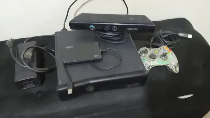 XBOX 360 COMPLETO COM HD COM MAIS DE 100 JOGOS 