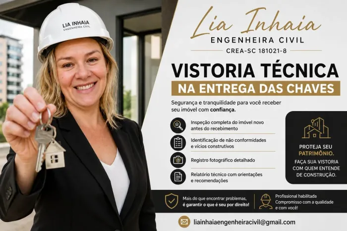 Vistoria de entrega de chaves!