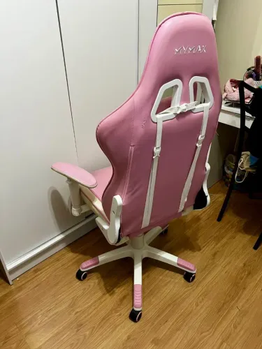 Cadeira Gamer MyMax MX5 Branca e Rosa