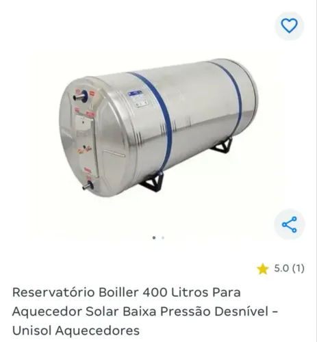 Reservatório Boiller 400 litros
