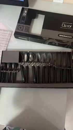 Kit de Talheres 12 peças preto 
