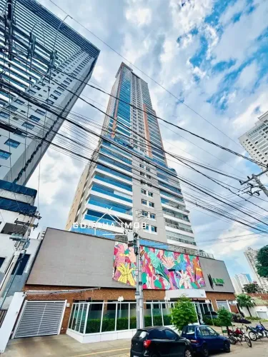 3 suites, mobiliado, andar alto, 170m prx ao Parque Vaca Brava.