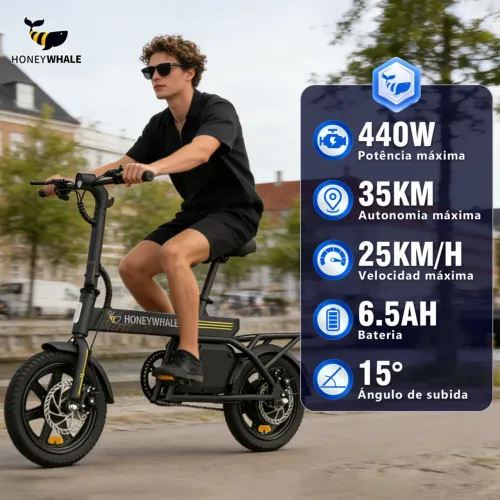 Bicicleta Elétrica HoneyWhale B20
