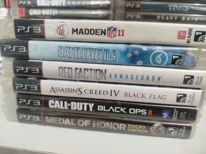 LOTE DE JOGOS PARA PS3.
