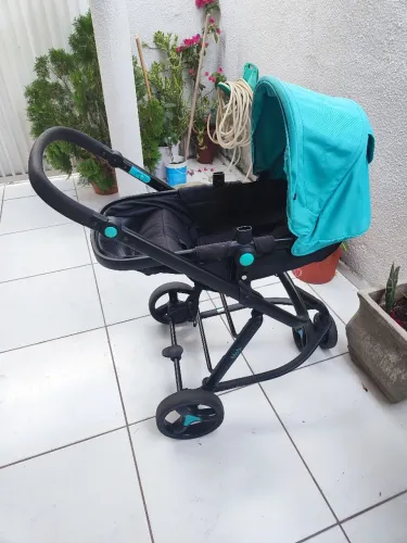 Carrinho de Bebê com Bebê Conforto Safety 1st TS Mobi Duo 3 Rodas até 15kg