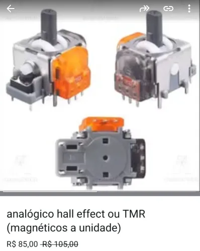 Troca de analógico comum ou efeito hall