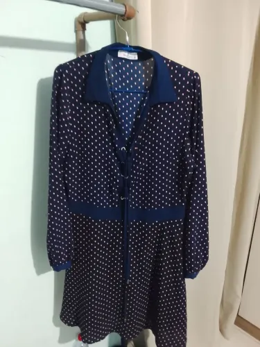 Vestido manga longa social