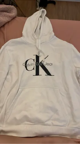 moletom calvin klein jeans branco p