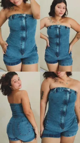 Macaquinho Jeans 