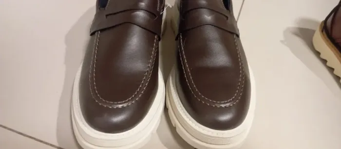 Sapato Masculino Social Slip On Solado Alto Confortável Leve