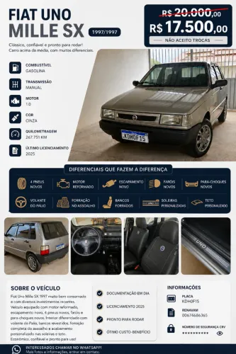 Fiat Uno Mille SX 2P E 4P 1997