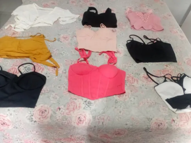Lote de croped tamanho m