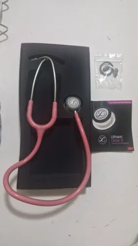 Estetoscopio Littmann Classic III Cor rosa, 1 kit manutenção e um manual do usuário