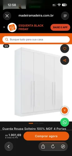 Guarda roupa branco! torro!!!