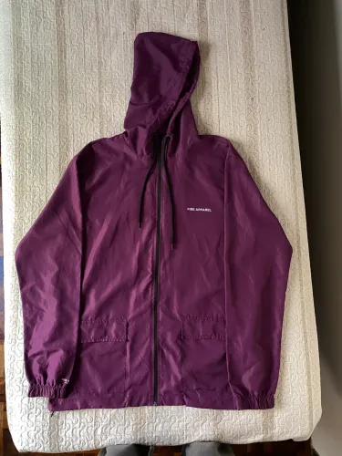 Corta Vento FIRE Apparel Zíper Little Logo (Roxo) M.