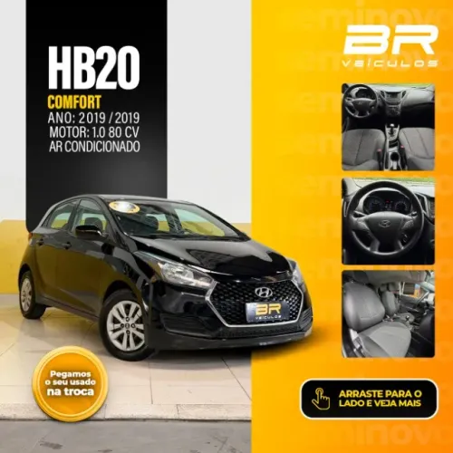 Hyundai HB20 Unique 1.0 Flex 12V Mec. 2019