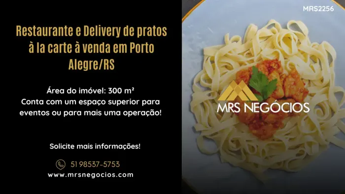 Restaurante e Delivery de pratos à la carte à venda em Porto Alegre/RS