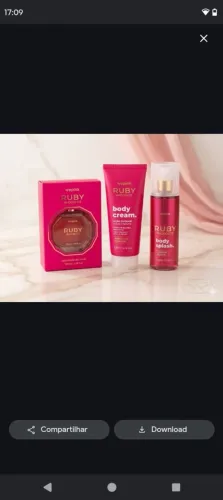 KIT linha wepink: Perfume, hidratante e body Splash . RUBY RHODOLITE. De 380$ por 170$